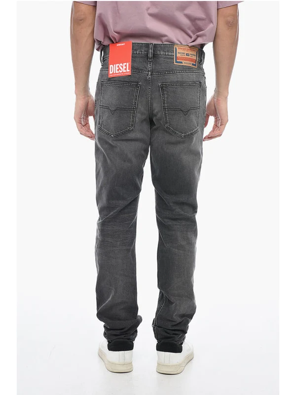 Distressed Straight Denim Pants - Image 2