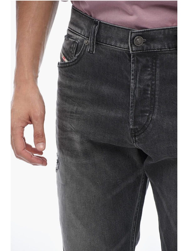 Distressed Straight Denim Pants - Image 3