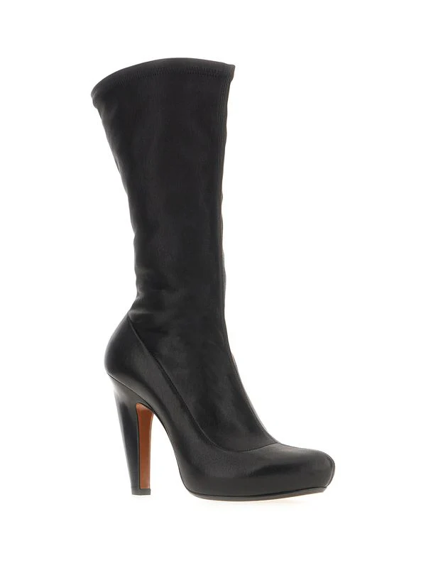 Platform Leather Ankle Boots - Image 2