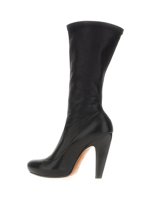 Platform Leather Ankle Boots - Image 3
