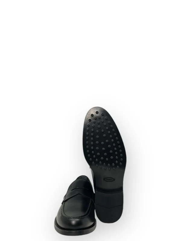 Logo Detail Leather Penny Loafers - Image 3