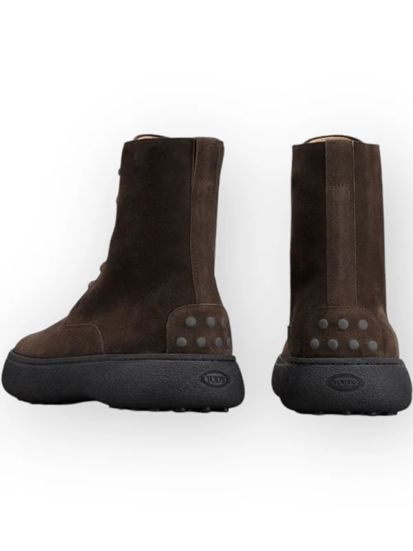 Pebble Tab Suede Lace-Up Boots - Image 3
