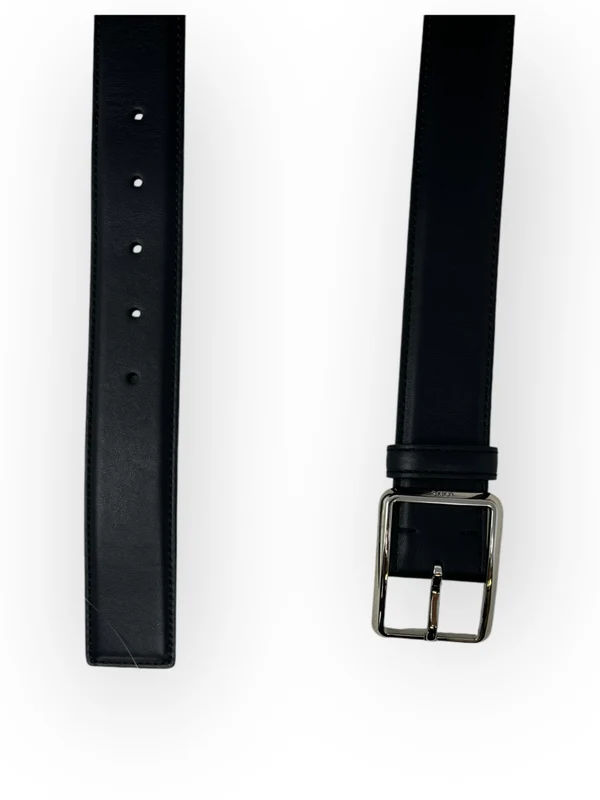 Black Leather Belt - Image 2