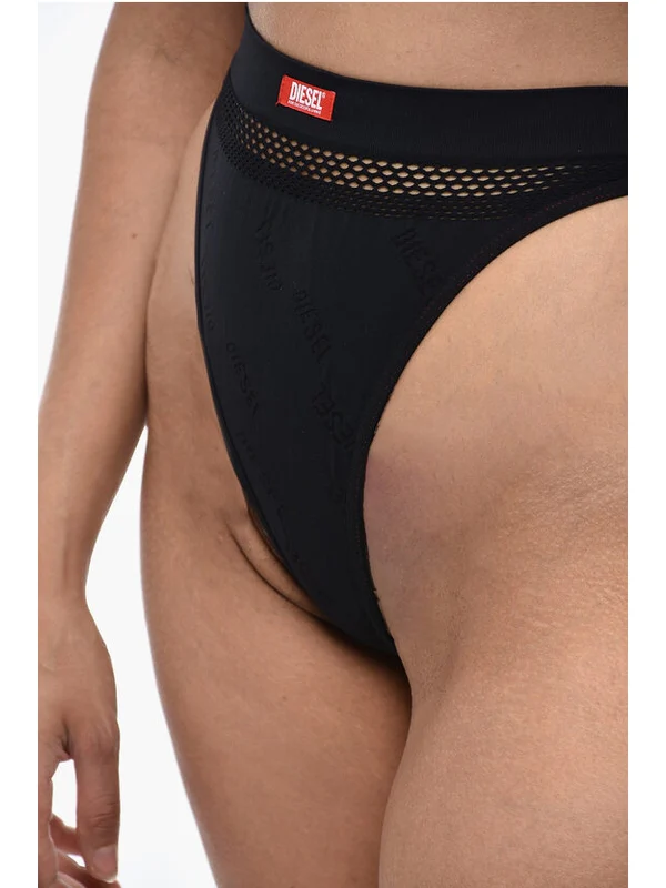 LEIGHT Thong with Embroidered Logo Bra & Panties - Image 3