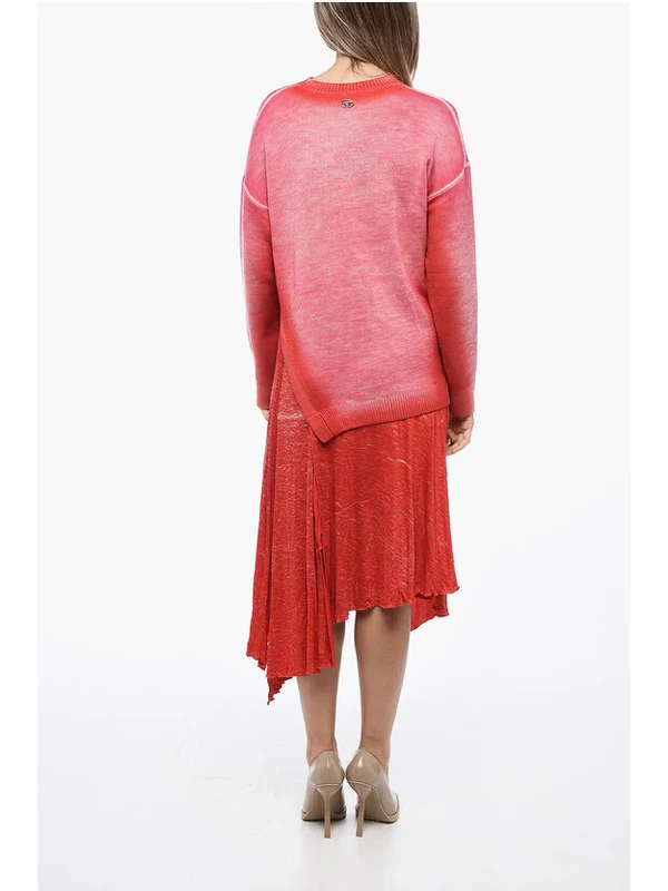 Gradient Effect Wool Dress - Image 2