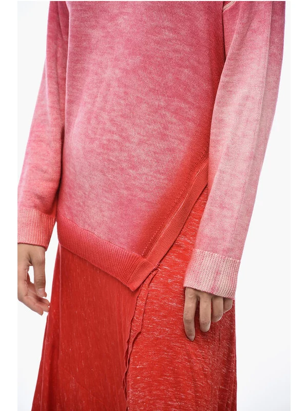 Gradient Effect Wool Dress - Image 3