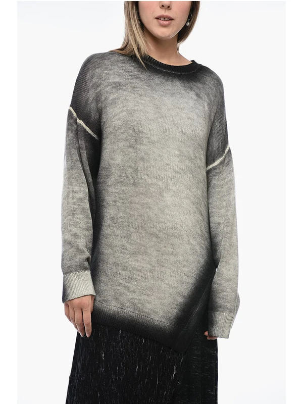 Gradient Effect Wool Dress - Image 4
