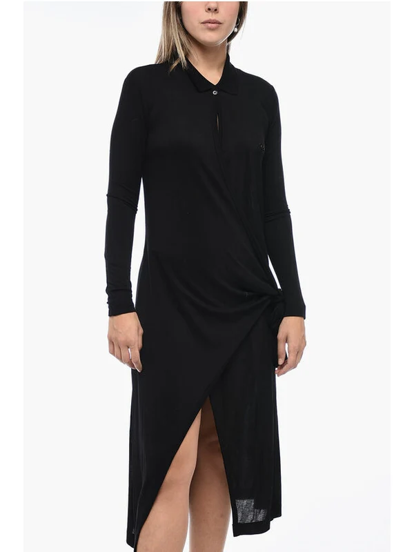 D Wrip Asymmetric Dress - Image 4