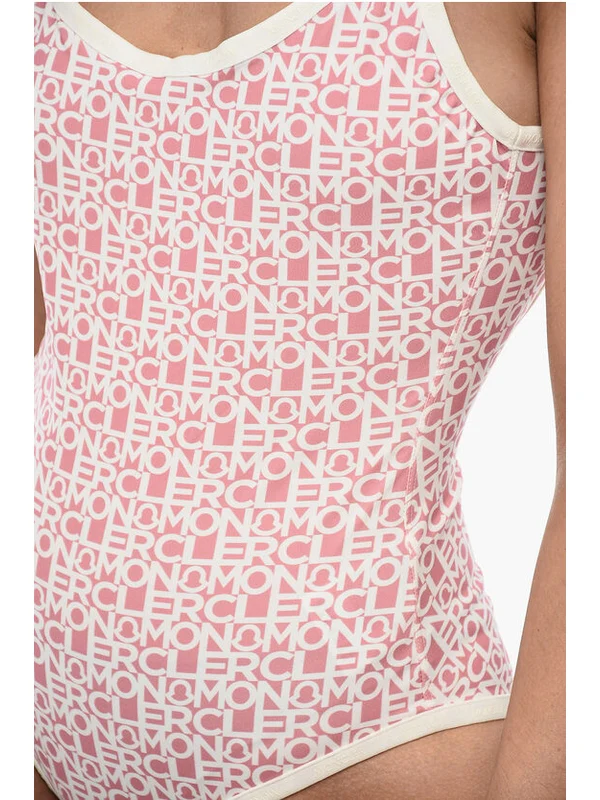 All-Over Logoed One-Piece Swimsuit Beachwear - Image 3