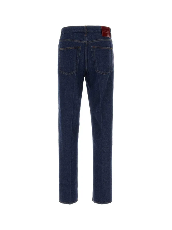 Logo Patch Straight Denim
  Pants - Image 2