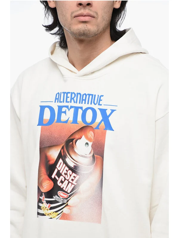 Graphic Printing Cotton Hoodie - Image 3