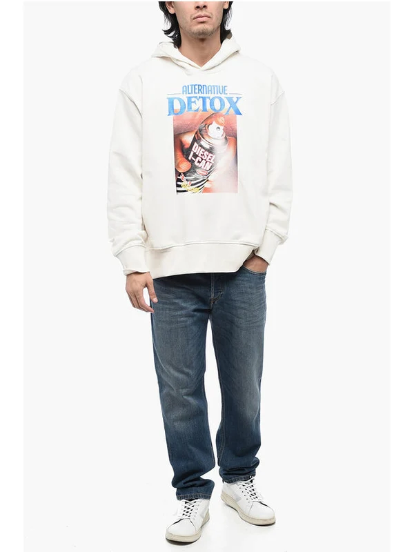 Graphic Printing Cotton Hoodie - Image 4