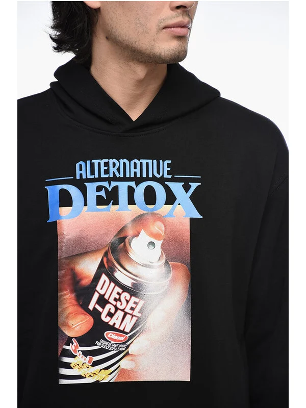Graphic Printing Cotton Hoodie - Image 3