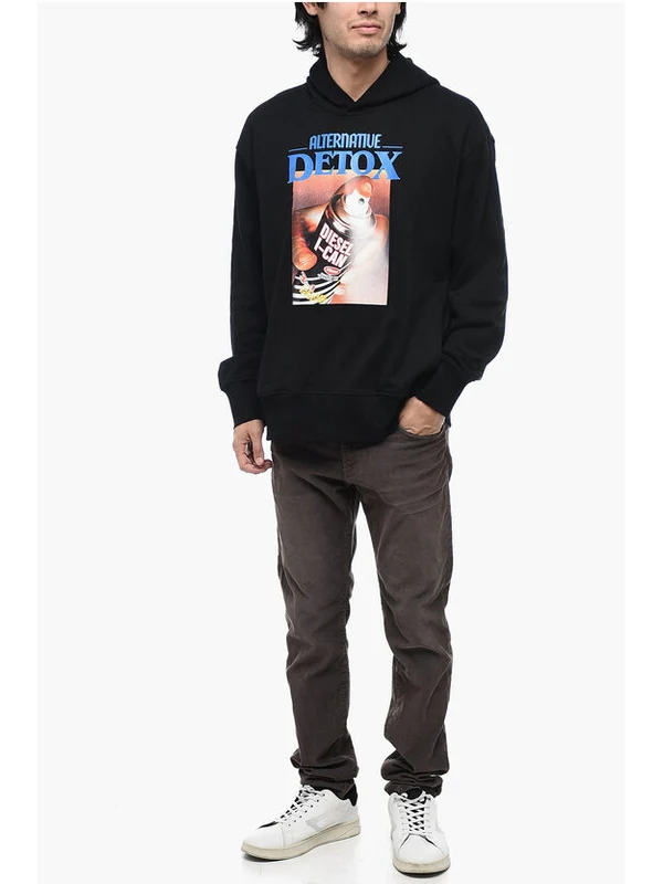 Graphic Printing Cotton Hoodie - Image 4
