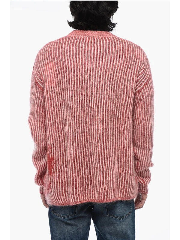 Logo Jacquard Stripe Detail Knit - Image 2