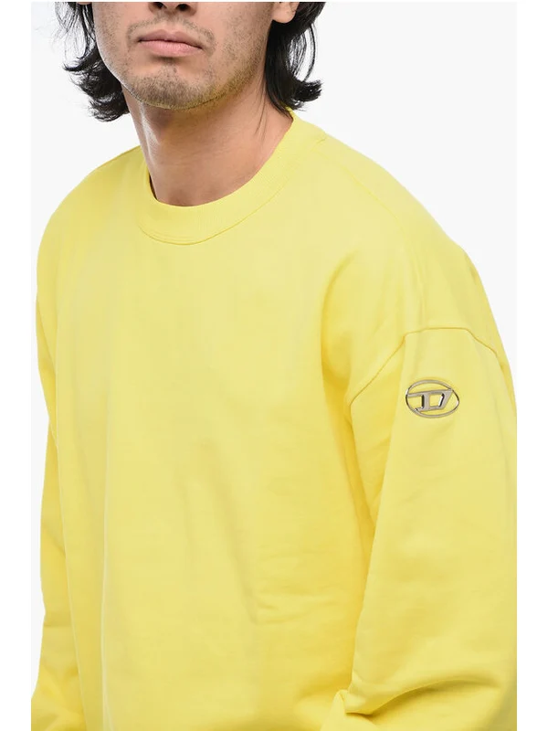 Logo Detail Cotton Long-Sleeve Top - Image 3