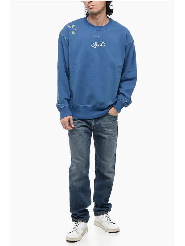 Distressed Detail Sweatshirt - Image 4