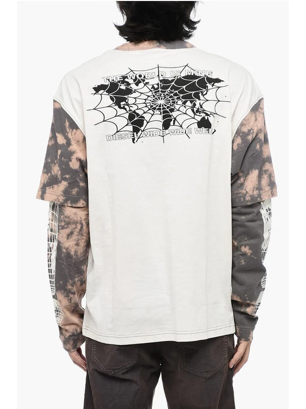 Tie-Dye Printing Long-Sleeve Top - Image 2