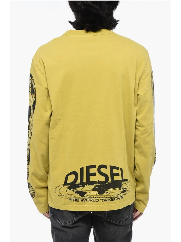 T Crane Printing Long-Sleeve Top - Image 2