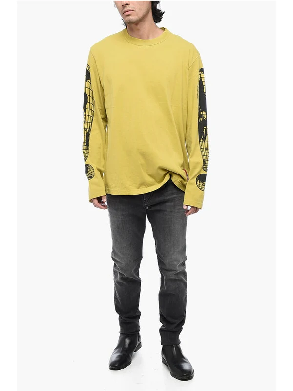 T Crane Printing Long-Sleeve Top - Image 4