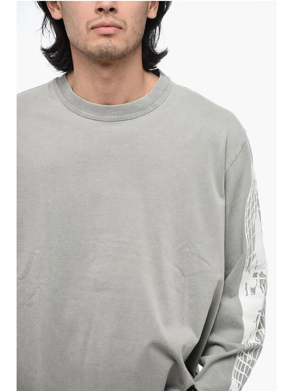 T Crane Printing Long-Sleeve Top - Image 3