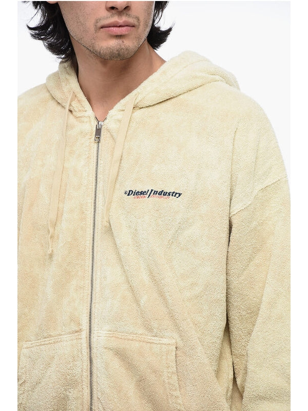 Logo Detail Cotton Hoodie Zipper - Image 3