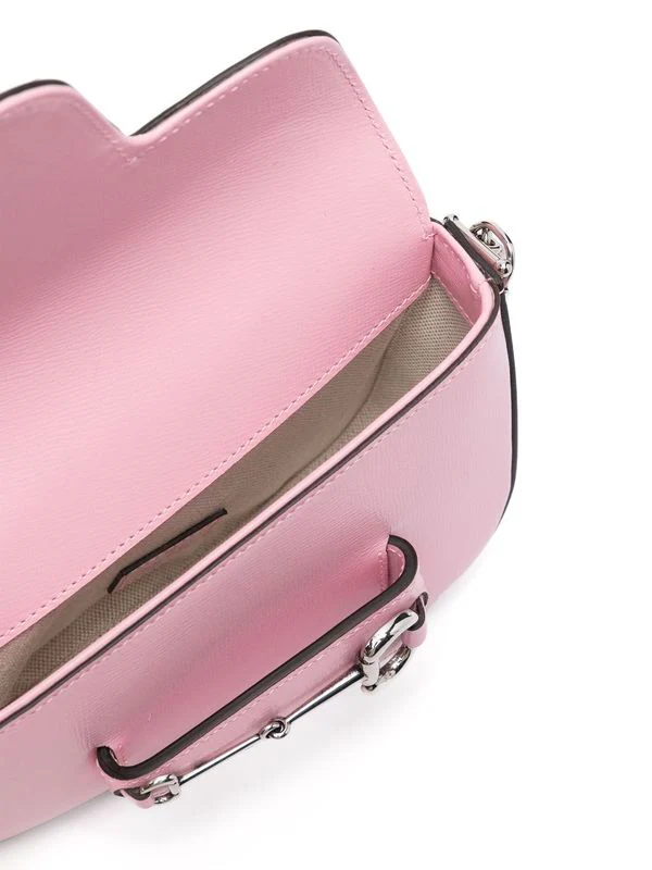 Gucci Horsebit 1955 Mini Pink Crossbody & Shoulder Bags - Image 6