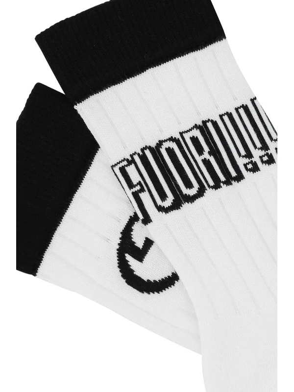 Lettering Jacquard Socks - Image 3