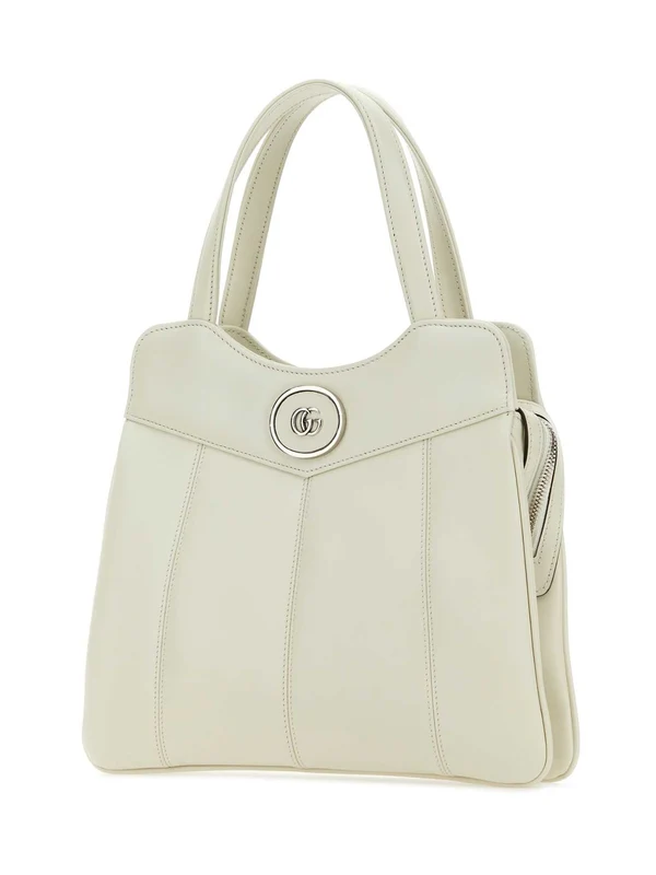 Gucci Petite Gg Small White Tote Bags - Image 2