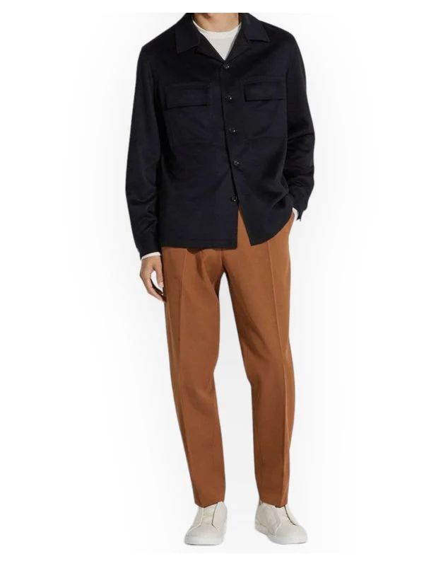 Flap Pocket Cashmere Shirt - Image 2