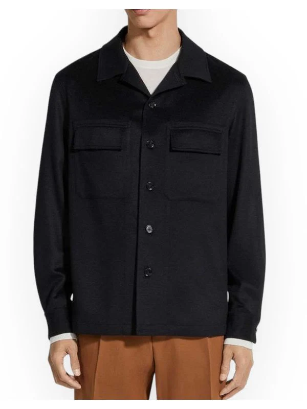 Flap Pocket Cashmere Shirt - Image 3