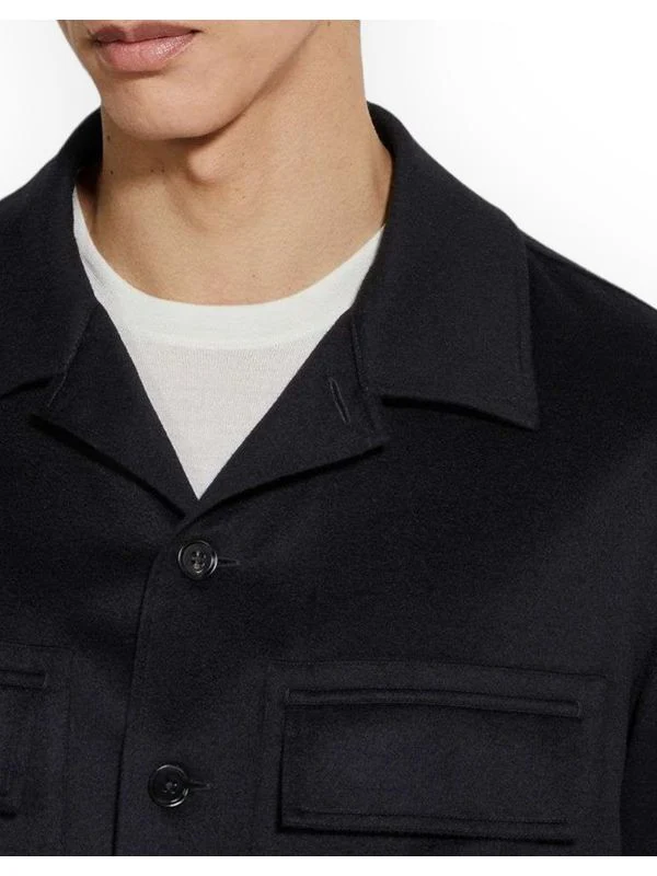 Flap Pocket Cashmere Shirt - Image 4