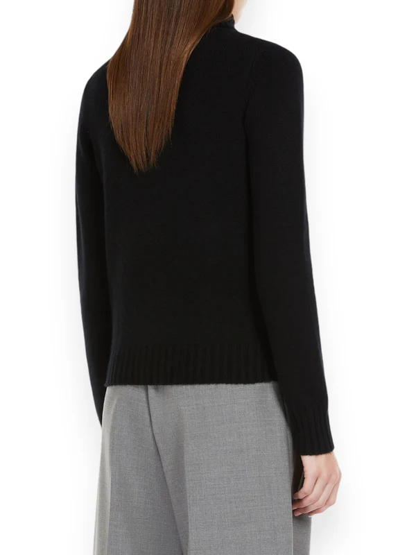 Half Zip Wool Cashmere Knit - Image 4