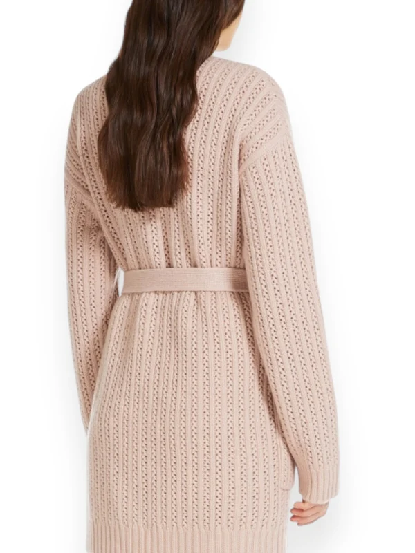 Belt Detail Wool Cashmere Cardigan - Image 2