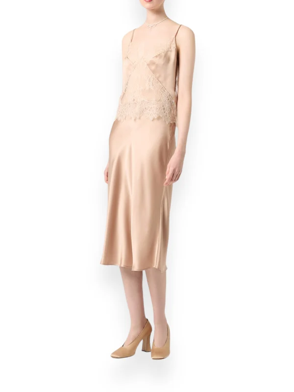 Flare Silk Midi Skirt - Image 2