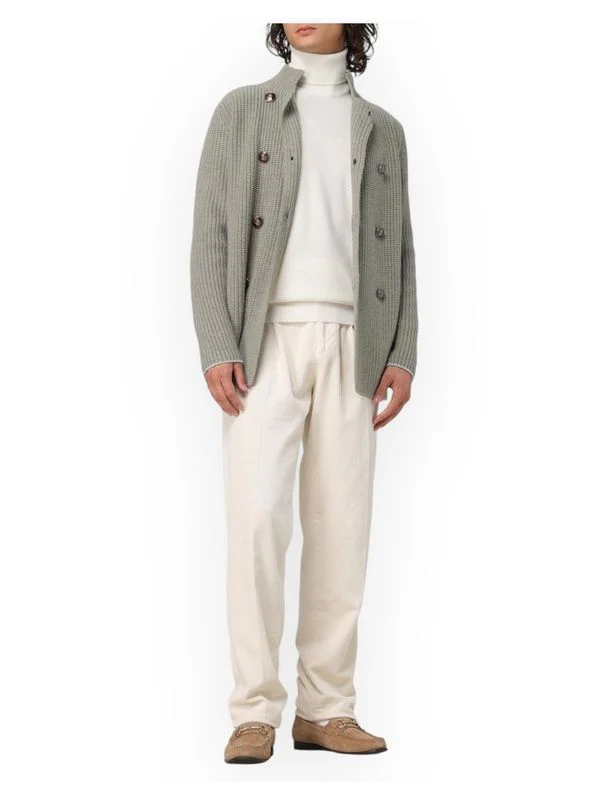 Double Wool Blend Cardigan - Image 2