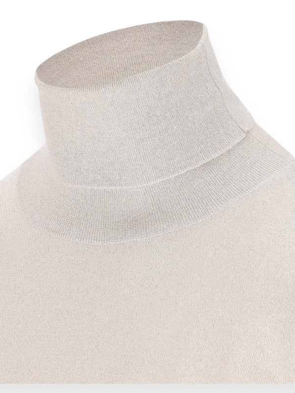 Cashmere Blend High-Neck Knit - Image 3