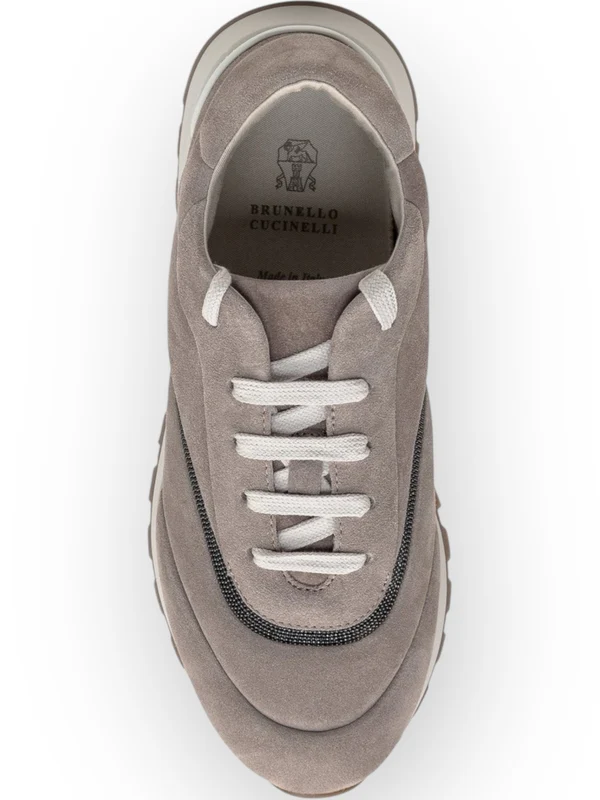 Suede Low-Top Sneakers - Image 4
