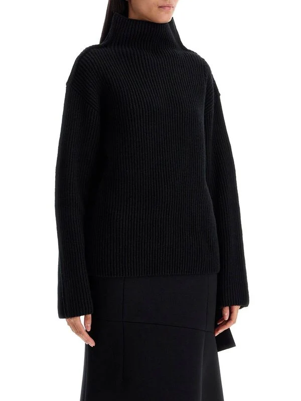 High-Neck Ribbed Knit - Image 2
