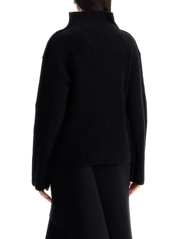 High-Neck Ribbed Knit - Image 3