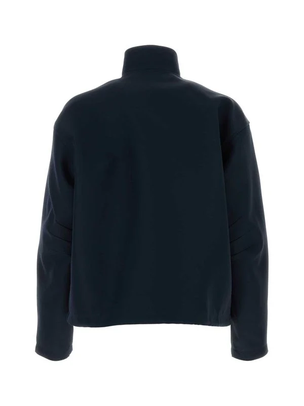 Logo Embroidery High Neck Zip-Up Jacket - Image 2
