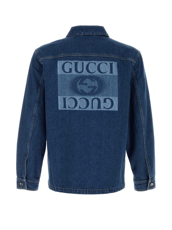 Back Logo Printing Denim
  Jacket - Image 2