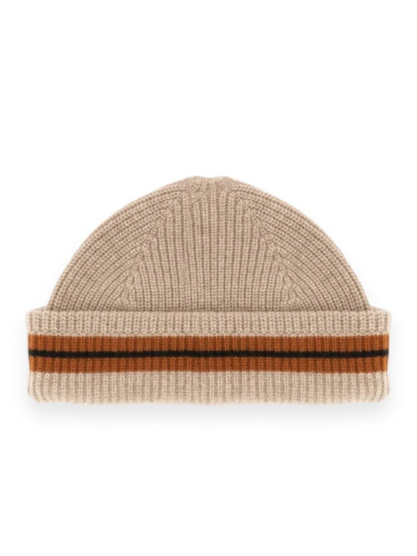 Turn-Up Cashmere Beanie - Image 2