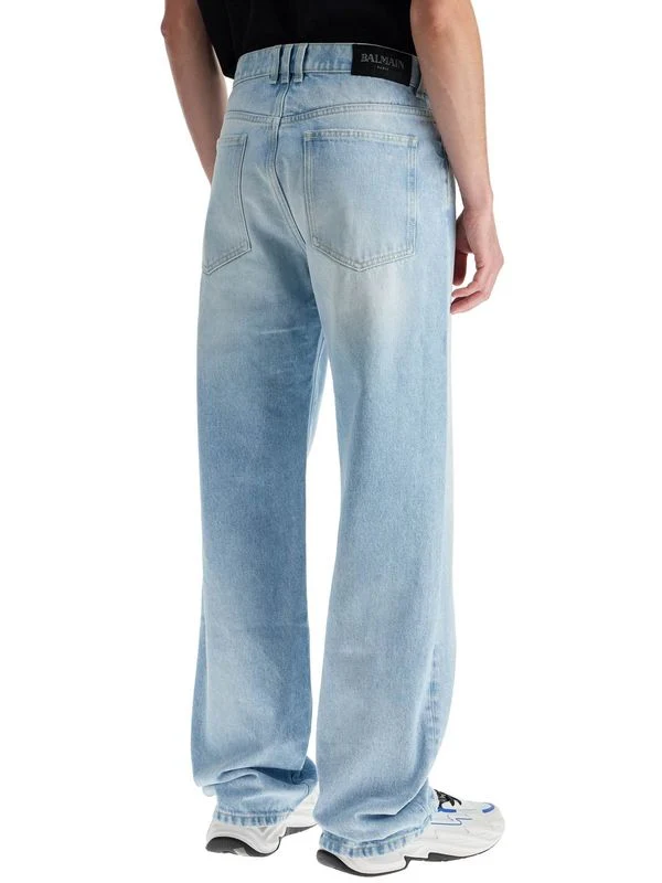 Back Logo Patch Denim Pants - Image 3