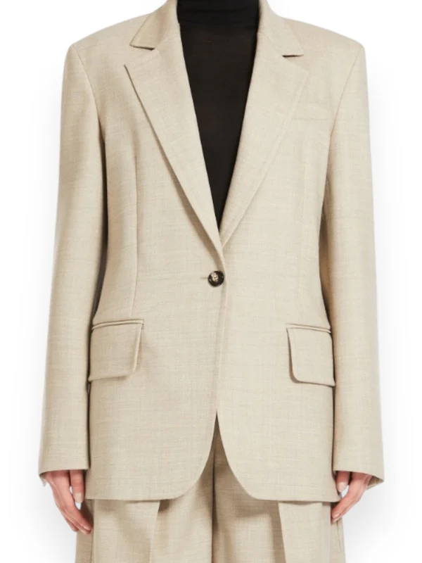Single-Breasted Virgin Wool Jacket - Image 3