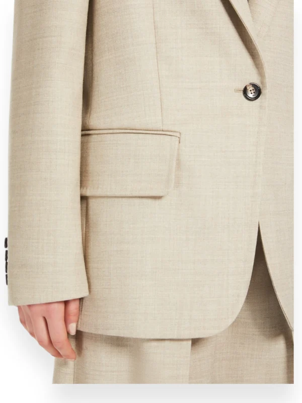 Single-Breasted Virgin Wool Jacket - Image 4