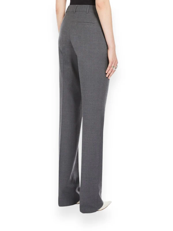 Straight Wool Tailored Pants - Image 4