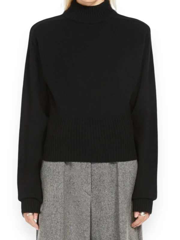 High-Neck Virgin Wool Knit - Image 2