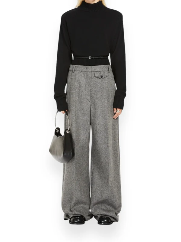 High-Neck Virgin Wool Knit - Image 3