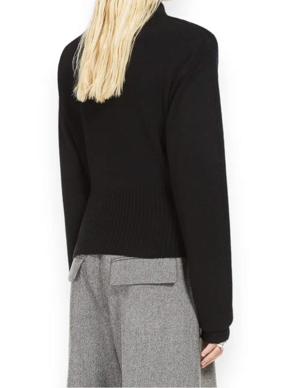 High-Neck Virgin Wool Knit - Image 4